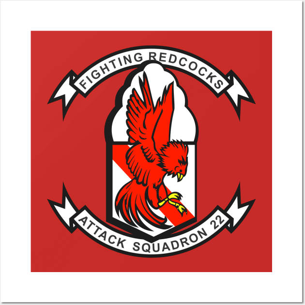 VFA-22 Fighting Redcocks Wall Art by MBK